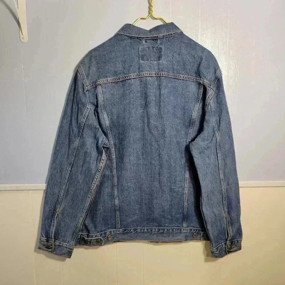 Levi Strauss Signature Gold Men's Extra Large Button Up Medium Wash Denim Jacket - Picture 7 of 13